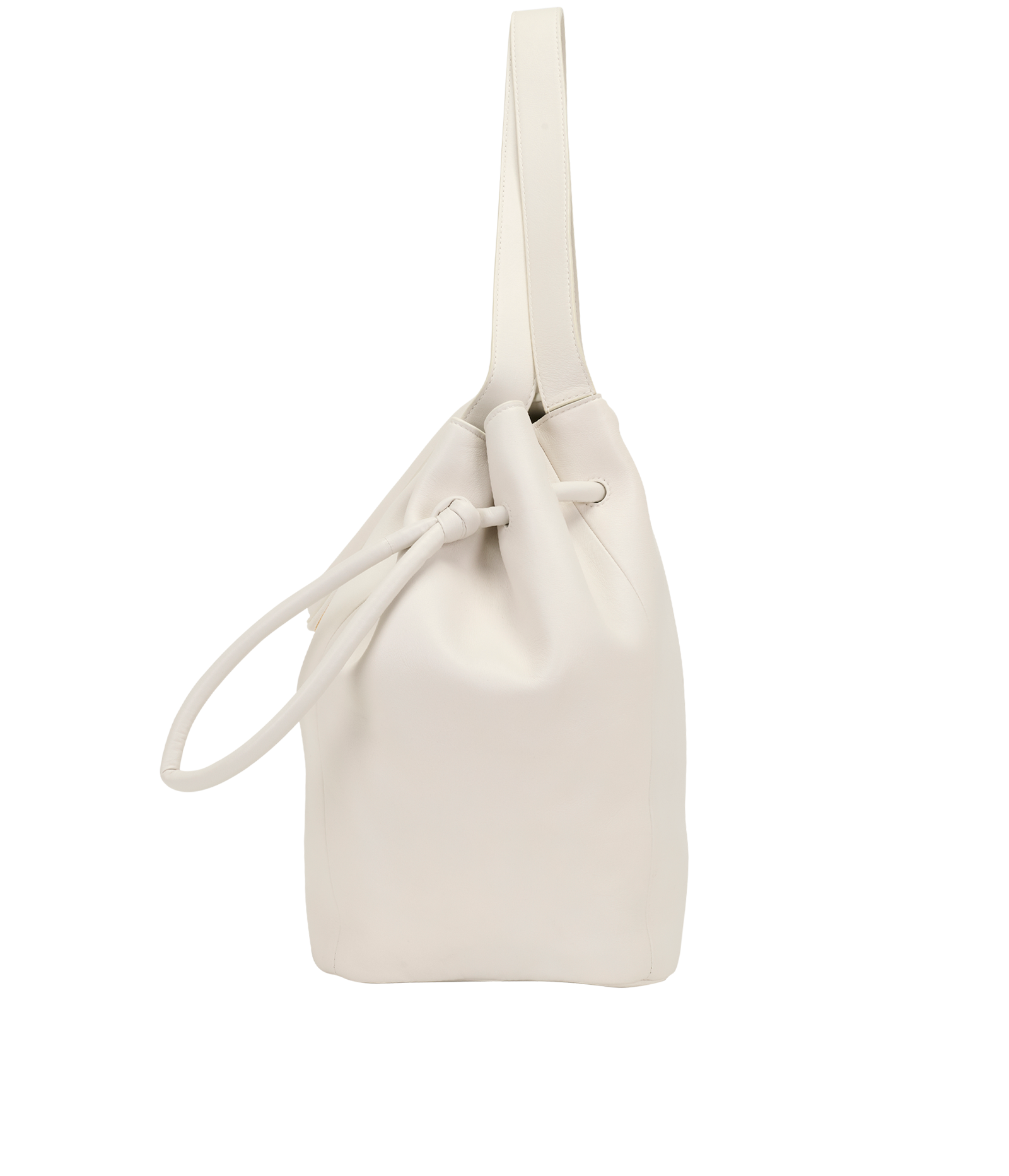 Beak Top Handle Bag, &pound;450, Handbags, White, Leather, Bottom view